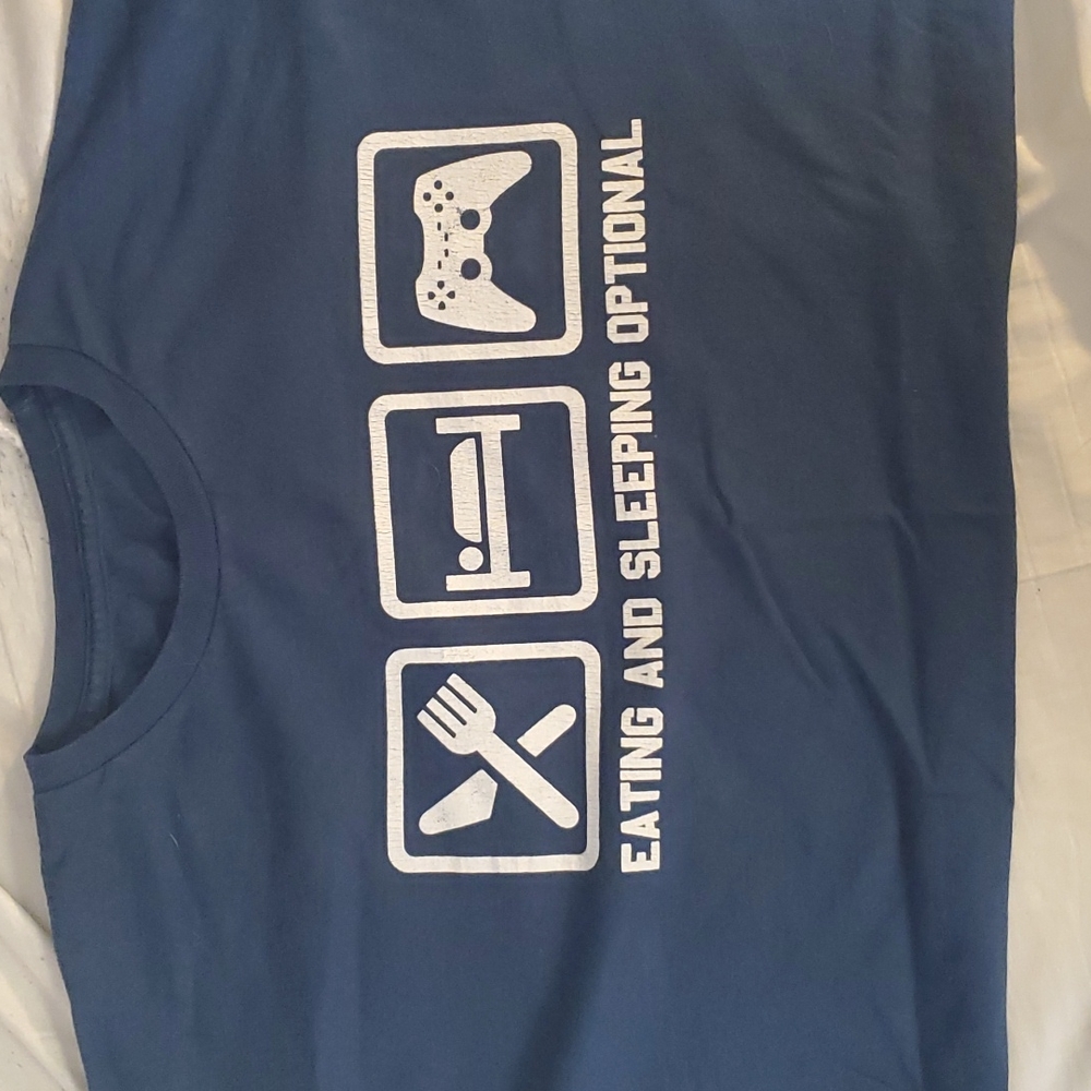 Men's Navy Blue Gaming T-Shirt size XL